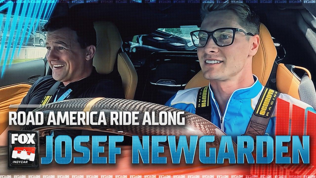 Josef Newgarden takes Will Buxton around Road America track ahead of XPEL Grand Prix